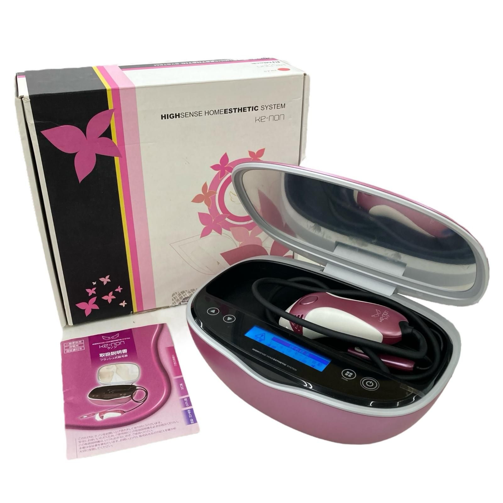 ケノン ke-non フラッシュ脱毛器 ver4.0 NIPL-2080 動作確認済み 送料1000円 管理tk ◇エムテック ⁄ ke-non ケノン ver4.0 ⁄ NIPL-2080 フラッシュ式脱毛器