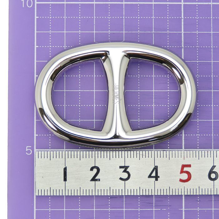 ❤プレゼント付き❤スカーフリング シェーヌダンクル シルバー金具 エルメス HERMES エルメス スカーフリング 90 シェーヌダンクル シルバー