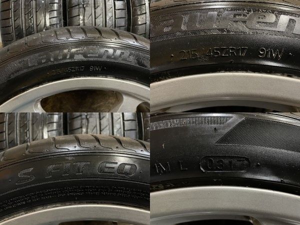 HANKOOK Laufenn S FIT EQ 215/45ZR17】夏タイヤ【Tecno Magnesio 17 