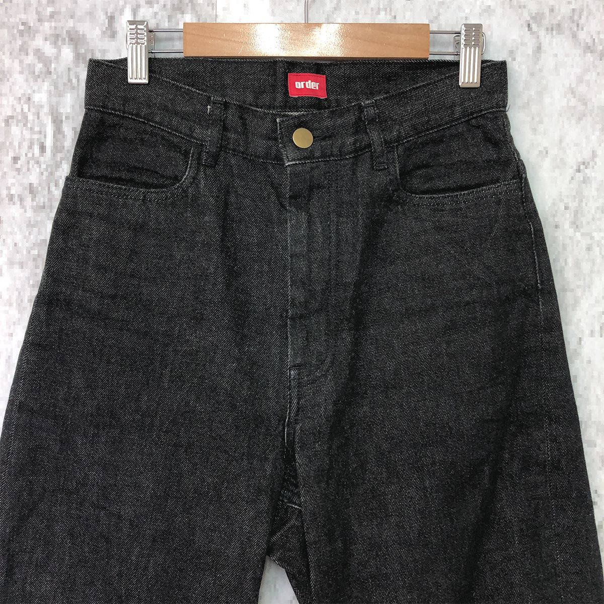order オーダー order loose denim pants ブラック XSサイズ