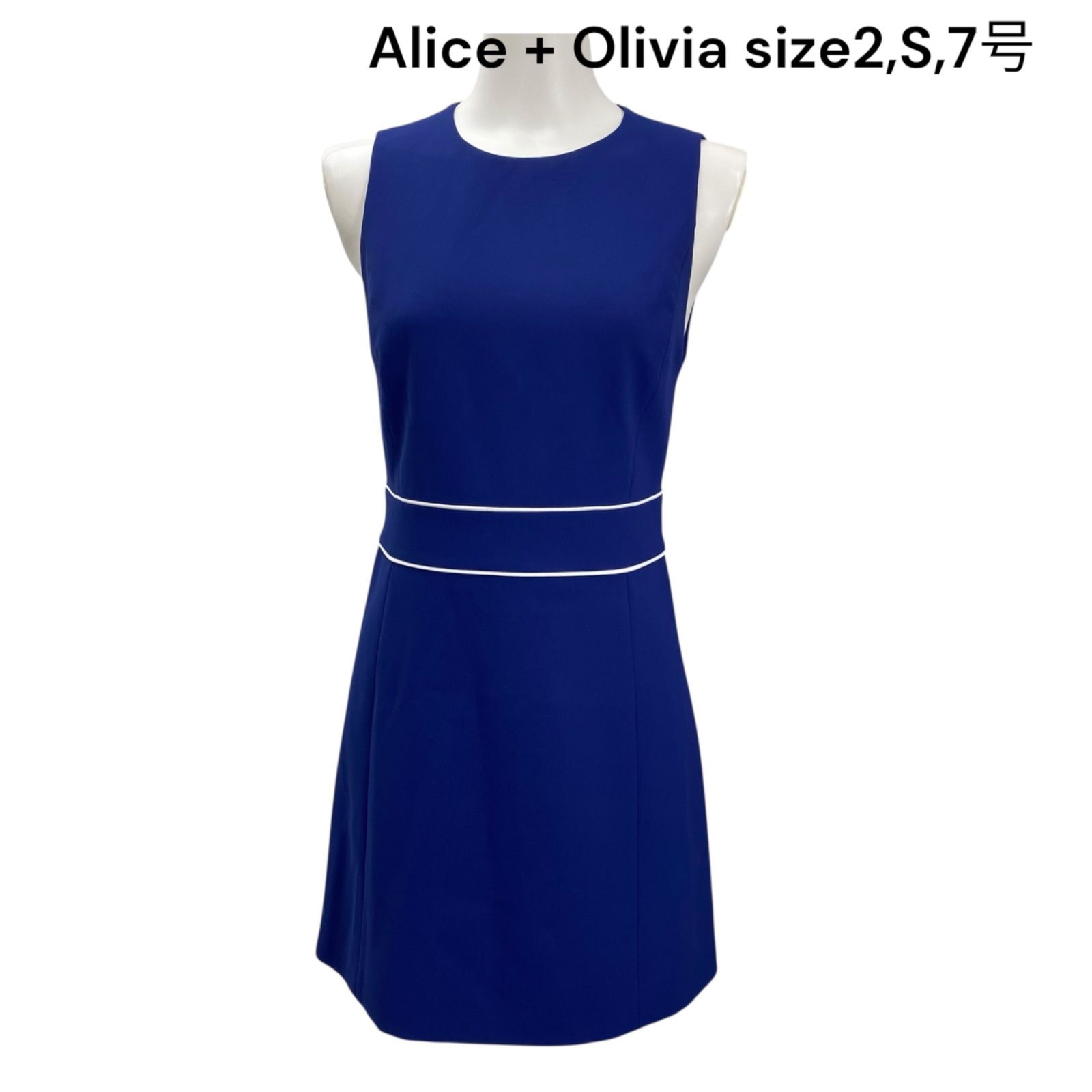 アリス アンド オリビア Alice + Olivia ワンピース 膝丈 ノースリーブ