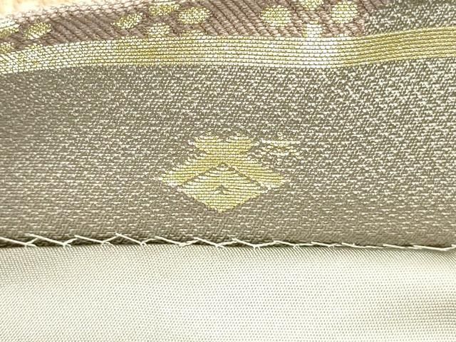 平和屋着物○西陣の名門 本家加納 六通柄袋帯 唐織 道長蜀江花唐草文