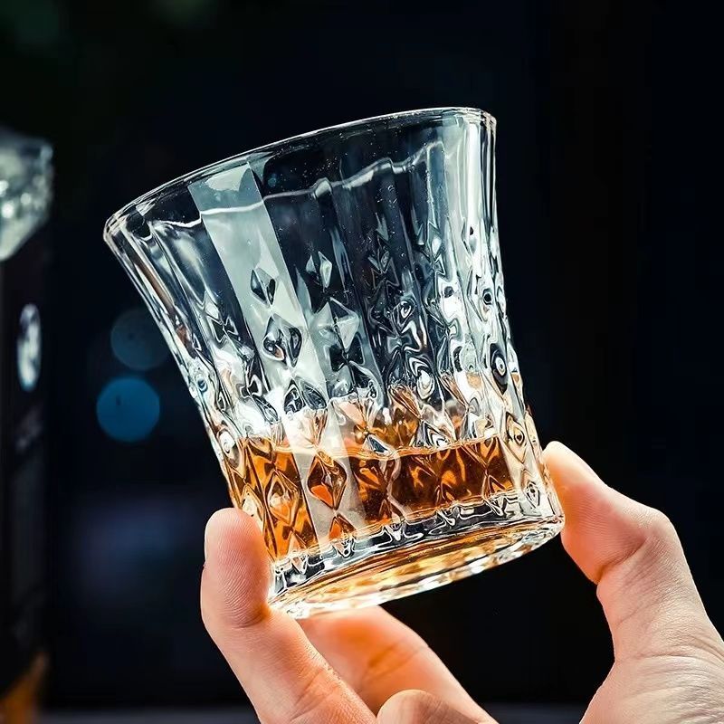 ウイスキーグラス ロックグラス ブランデーグラス ウイスキー クリア グラス クリスタルグラス コップ ビアグラス ショットグラス 240ml  ２個セット - メルカリ