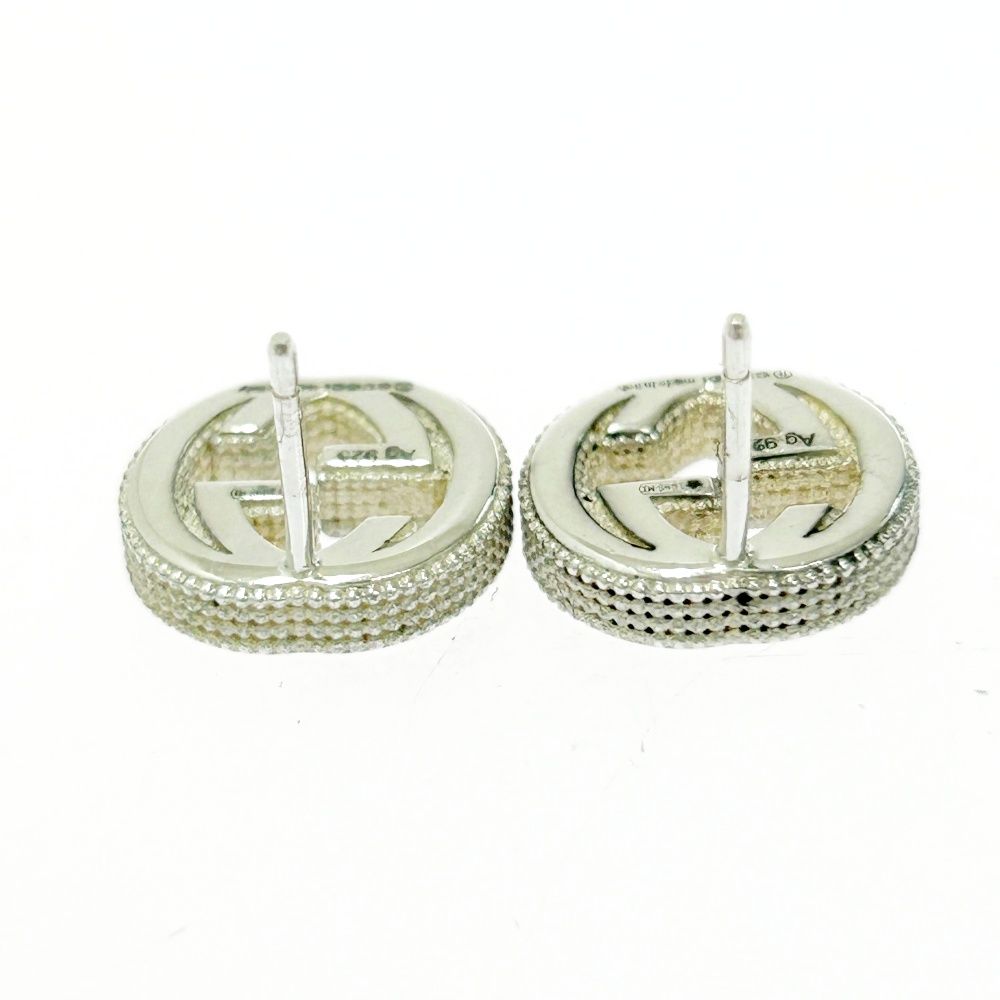 中古】【箱付き】 GUCCI グッチ シルバー インターロッキングG