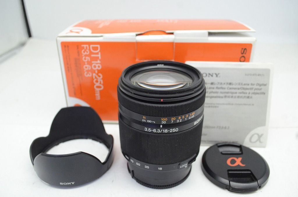 SONY ソニー DT 18-250mm F3.5-6.3 SAL18250 MINOLTA αマウント APS-C ズームレンズ 元箱付 251003w