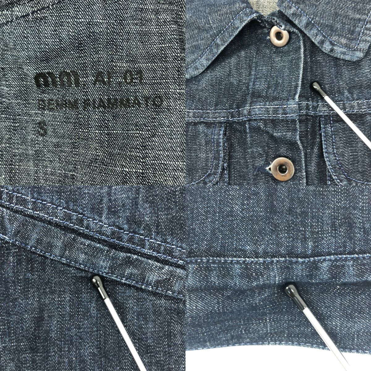 ミュウミュウ　miumiu デニム　テーラード　ジャケット　ジーンズ　38 ミュウミュウ miumiu デニム テーラード ジャケット ジーンズ 38