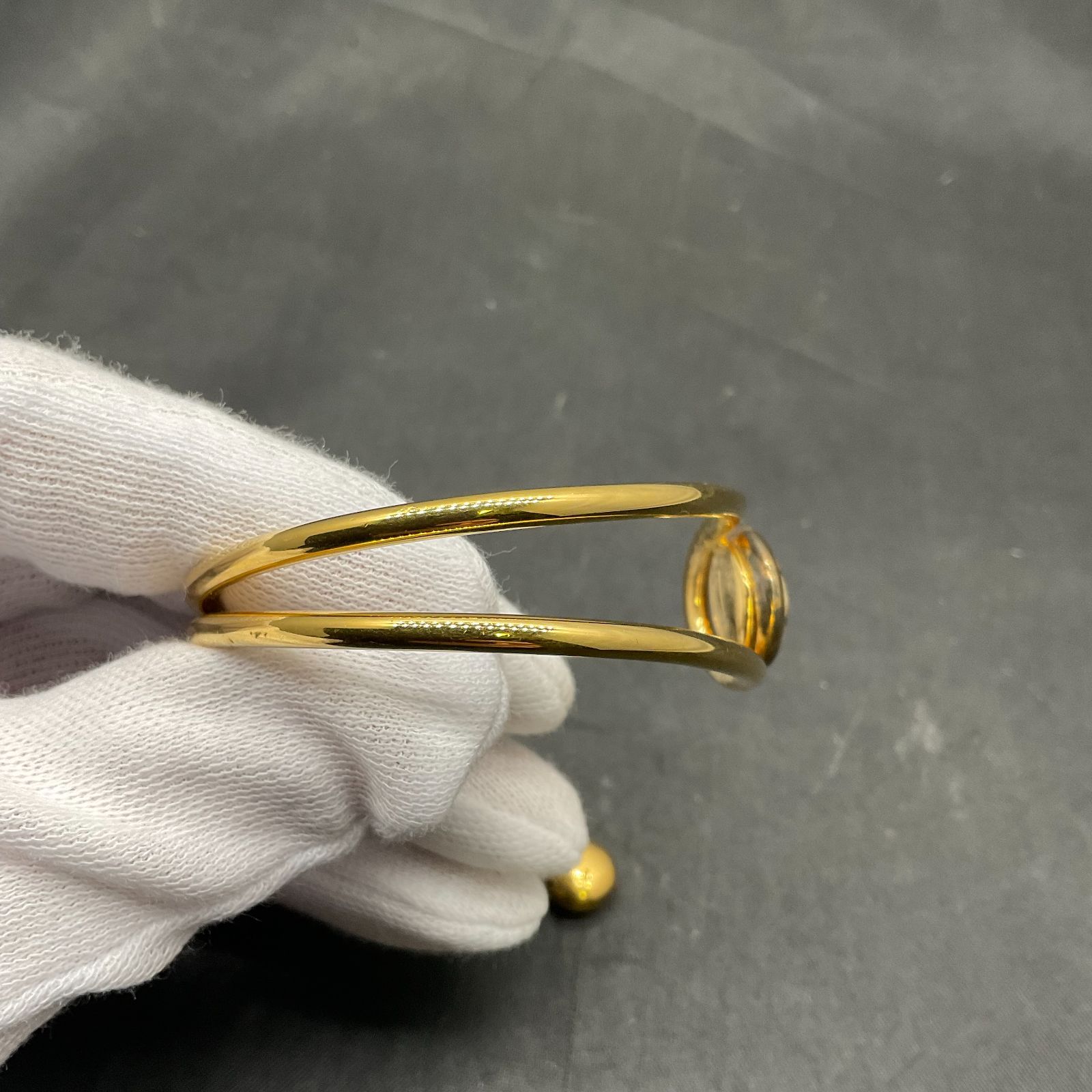 未使用保管　ルイヴィトン　LV　ジョンクモノグラム　バングル　L　M64840 未使用保管 ルイヴィトン LV ジョンクモノグラム バングル L M64840