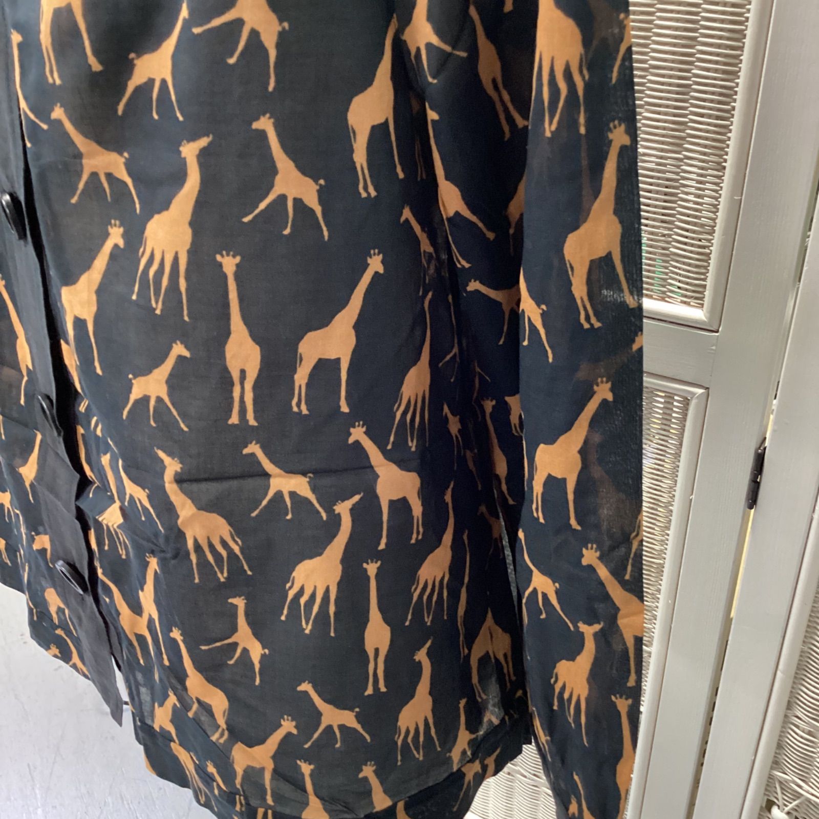 ミッソーニMISSONI キリン柄ブラウス(42)☆クリーニング済み