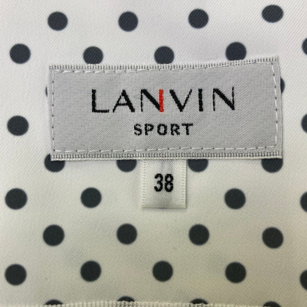 ランバン LANVIN ドット柄プリーツスカート