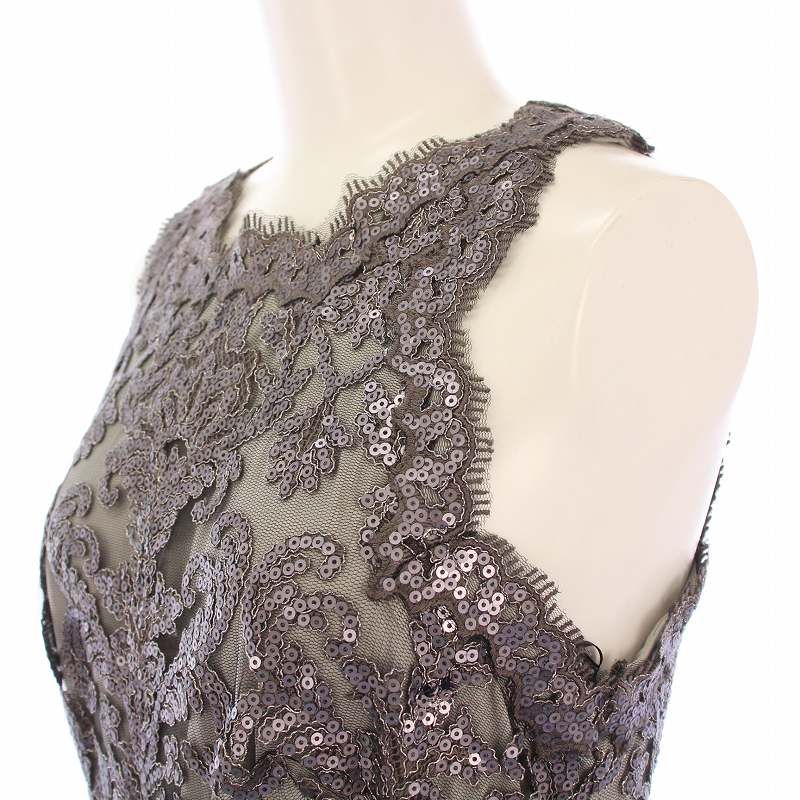 TADASHI SHOJI ノースリーブ ひざ丈ワンピース サイズ2 TADASHI SHOJI ノースリーブ ひざ丈ワンピース サイズ2
