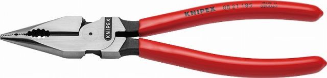 クニペックス(KNIPEX)ニードルノーズペンチ185mm 0821-185