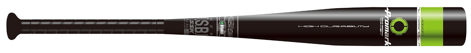SAKURAI [サクライ貿易] Promark(プロマーク) Promark プロマーク J.S.B.B公認 金属製バット プレゼント 軟式一般 ミドルヒッター用 ブラック ATP-840C