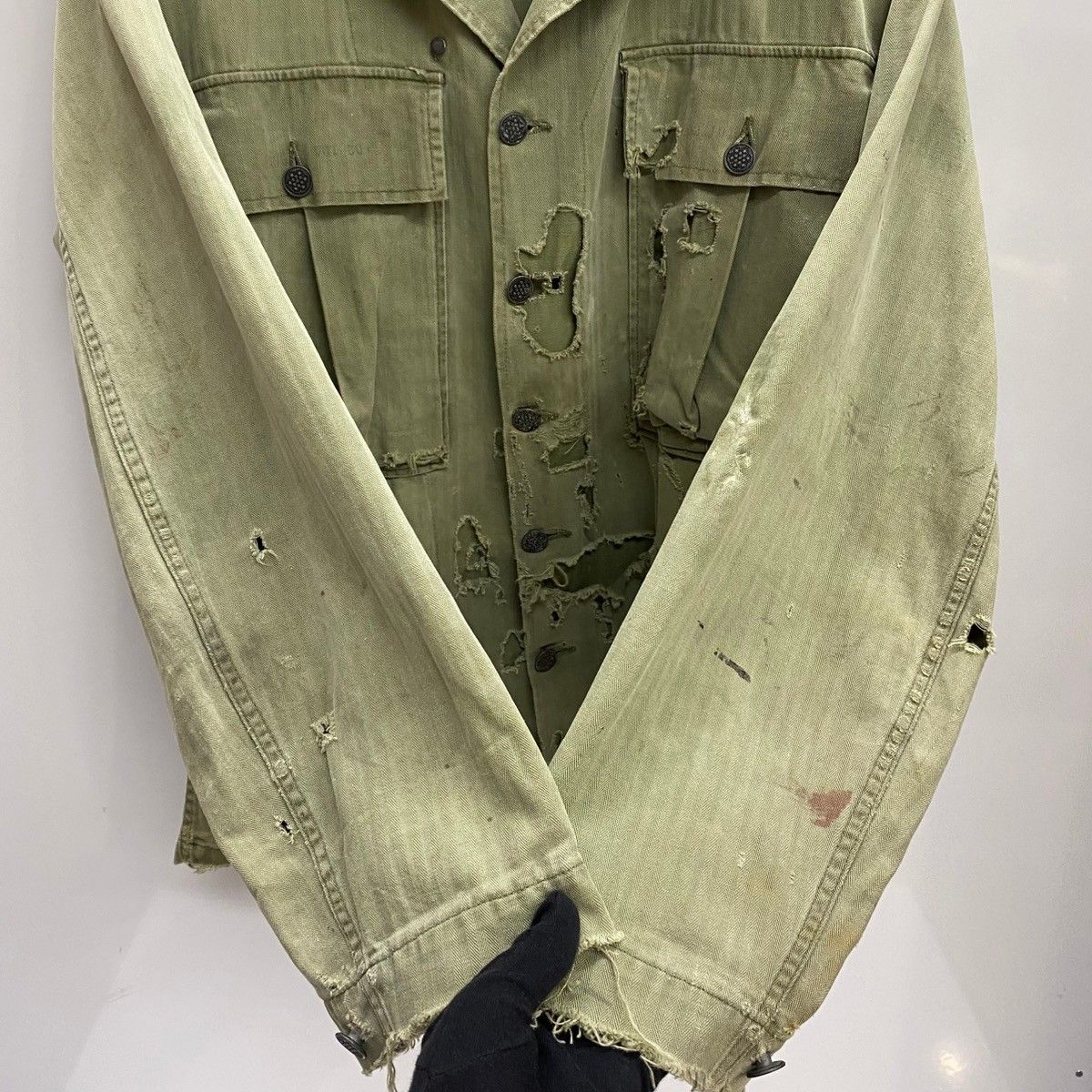EURO VINTAGE ミリタリージャケット カーキ エポーレット 70年代 70s 80年代 80s アメリカ軍 米軍 ミリタリー カーキ