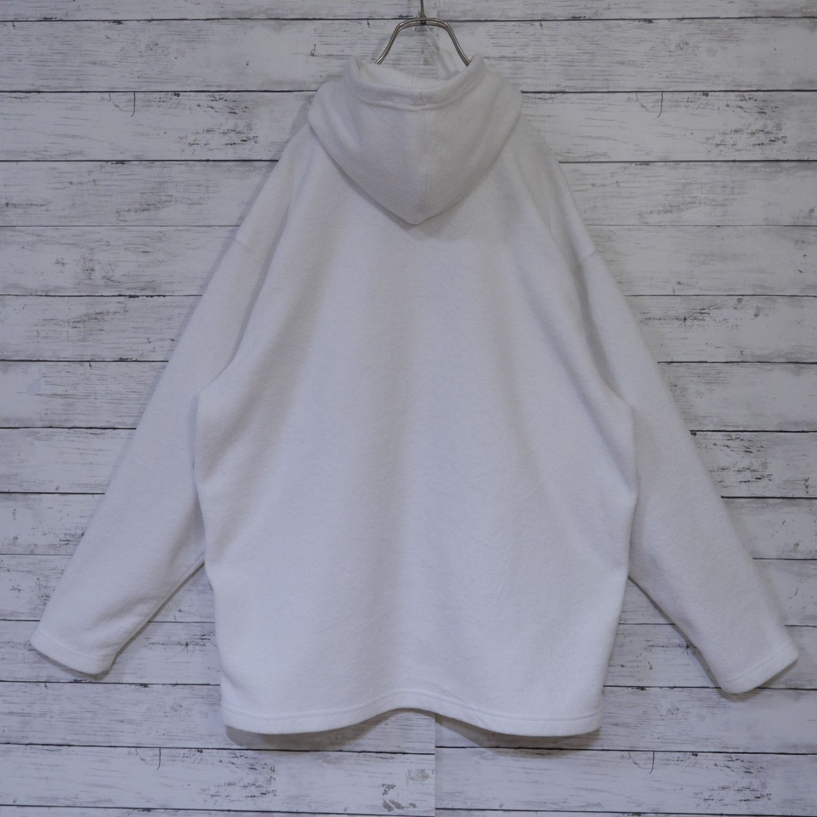 【NIKE】00s フーディー パーカー スウッシュ 刺繍ロゴ L Y2K ボロ 古着 00\u0027s ナイキ \"SWOOSH\" 刺繍ロゴ パーカー 青 L 00s