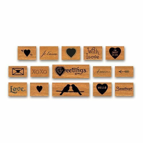 まとめ 銀座吉田 スタンプ ラバースタンプセット LOVE 923133 ×6セット