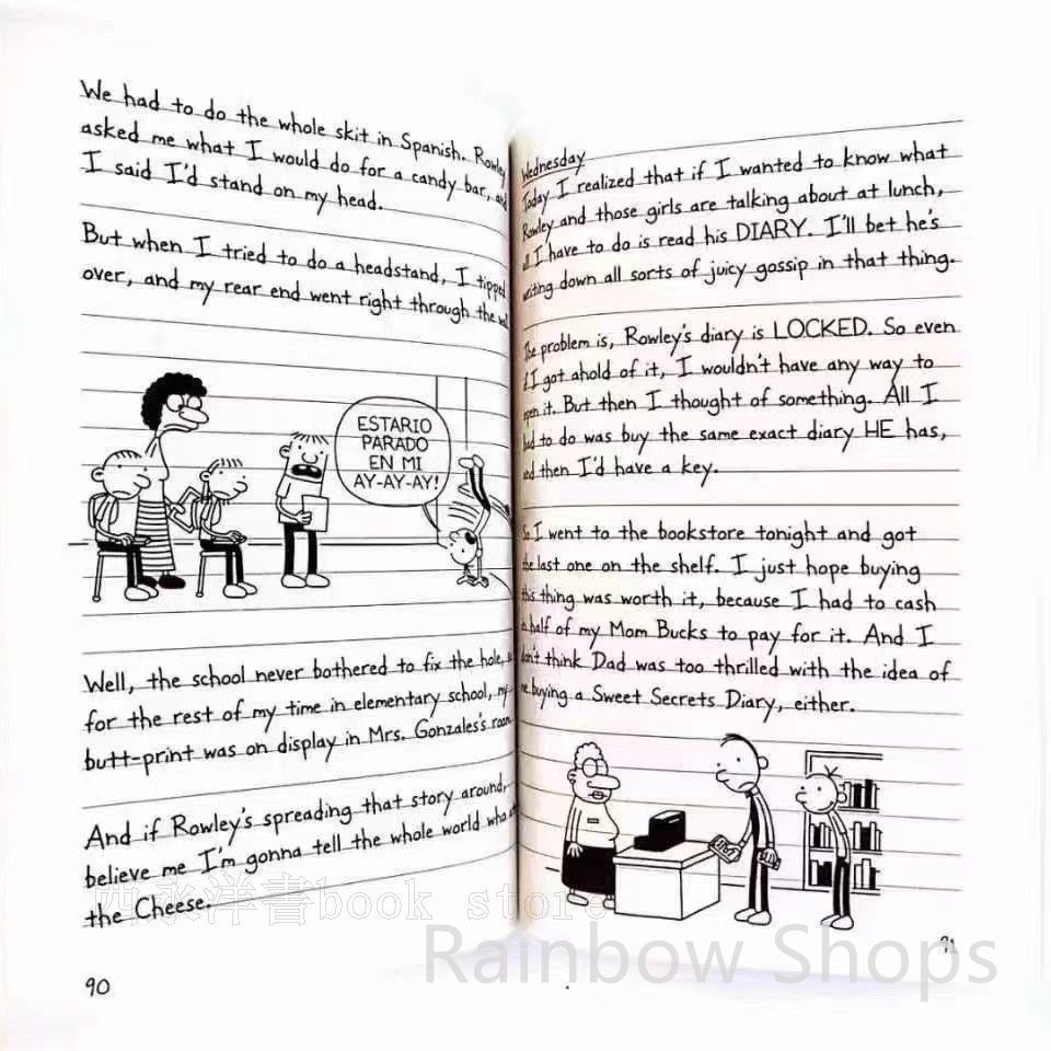 22冊★英語絵本Diary of a Wimpy Kid(グレッグのダメ日記) 笑える大人気児童書 Diary of a Wimpy Kid（グレッグのダメ日記