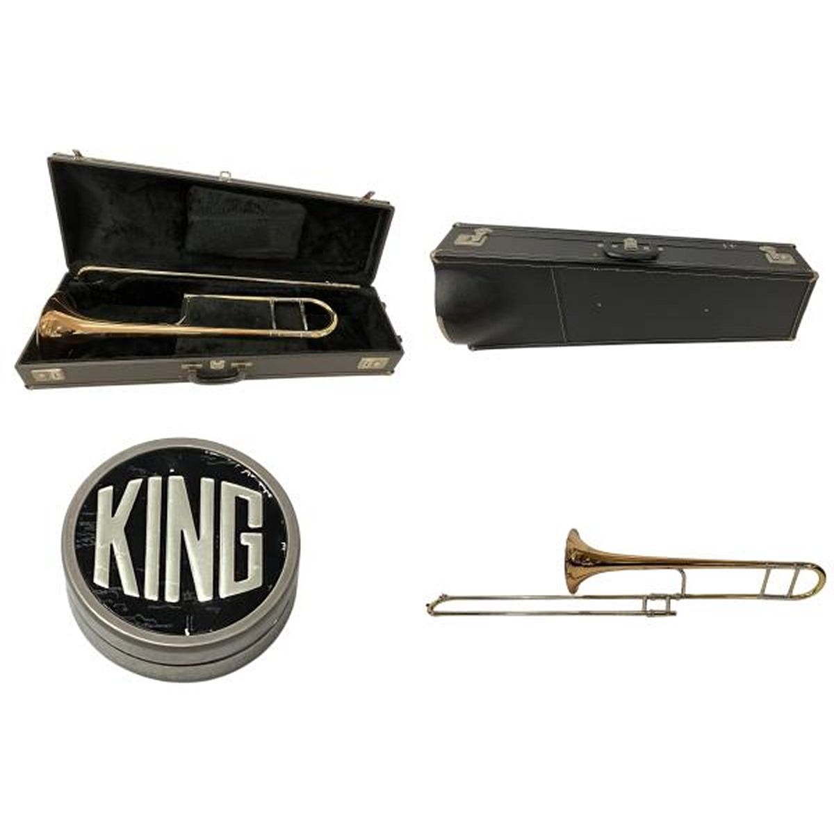 KING 2102G 2BG テナートロンボーン ゴールドブラス ハードケース付き キング コンサート 金管楽器 W10533360