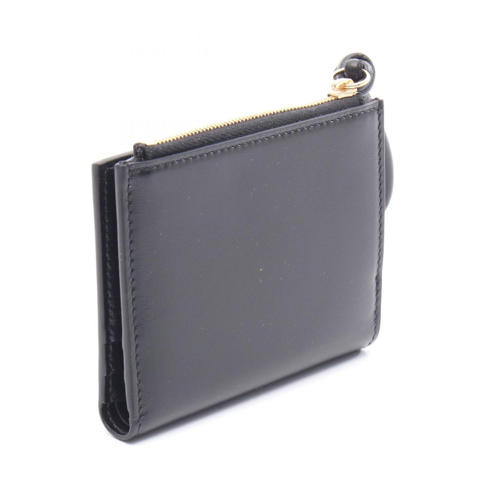 ジルサンダー JIL SANDER 二つ折り財布 Giro ミニフレンチウォレット J07UI0016P4841001 ブラック レザー 二つ折り財布 レディース