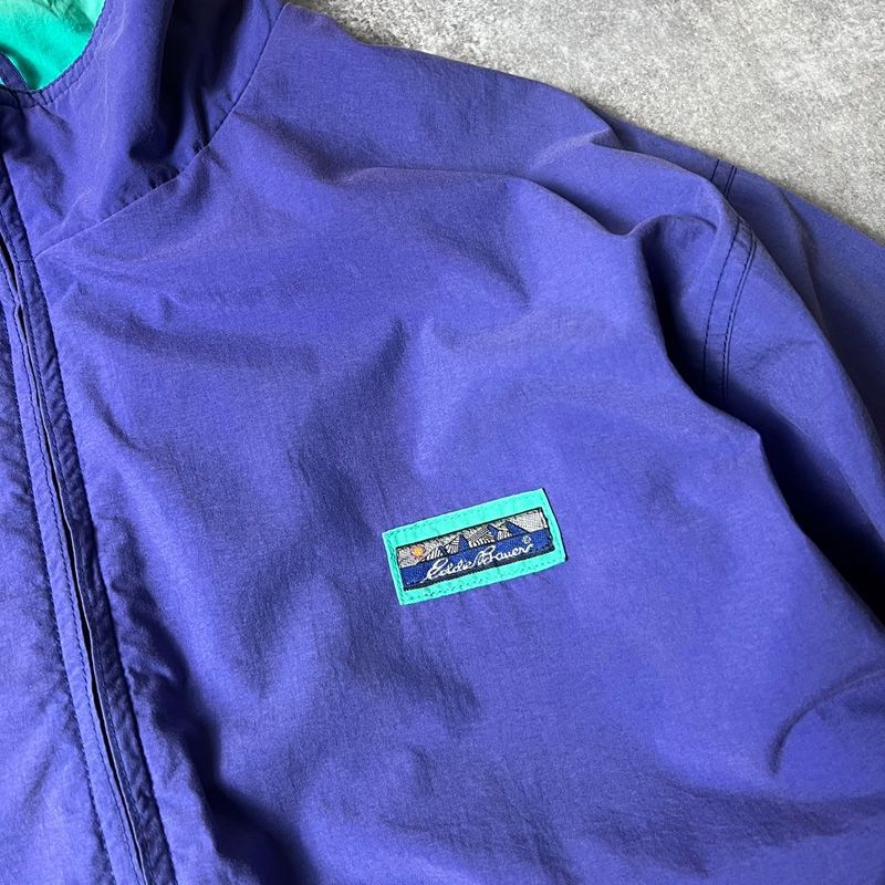 雰囲気系 80s 黒タグ Eddie Bauer メッシュ ライナー付き ナイロン 