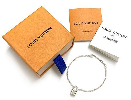 ルイ ヴィトン ブレスレット ブラスレ シルバー ロックイット Q95450 LOUIS VUITTON Ag925 パドロック ユニセフ 南京錠  ブランド【中古】 - メルカリ