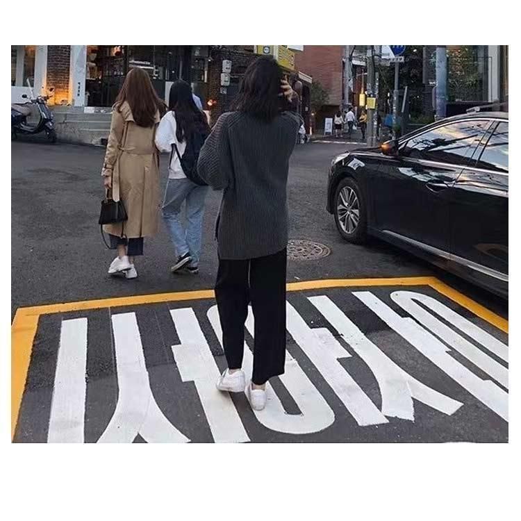 リブ ニットパンツ