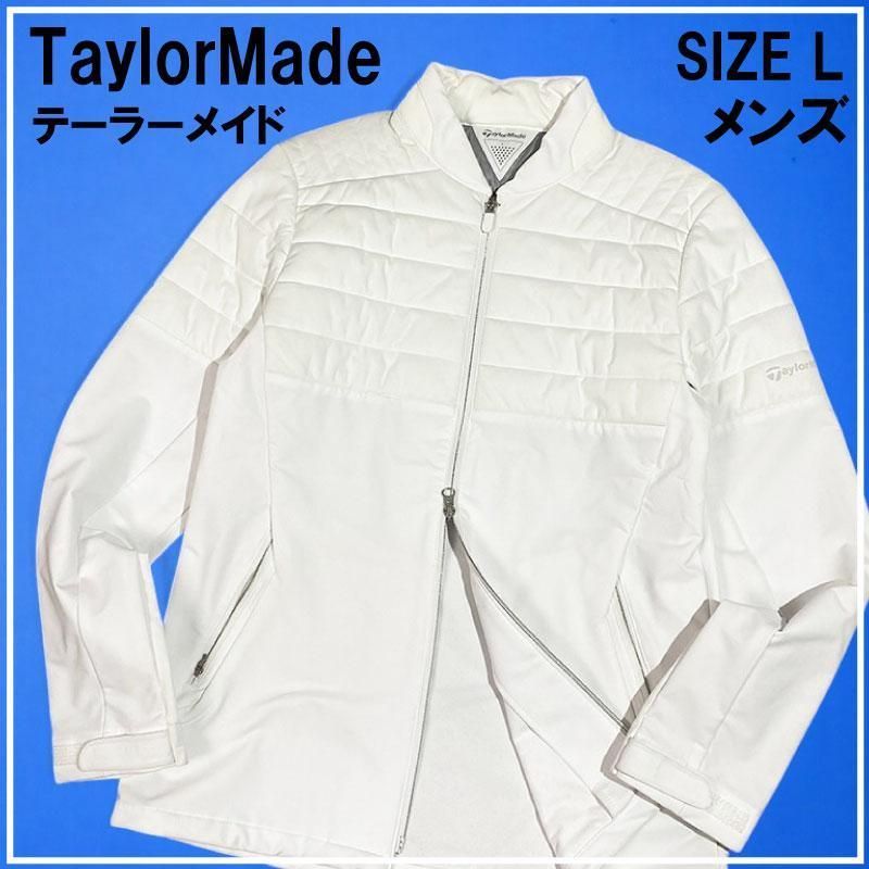 TAYLOR MADE テーラーメイド 中綿 ジャケット ゴルフ ホワイト L TaylorMade テーラーメイドゴルフ中綿ジャケット メンズL ホワイト