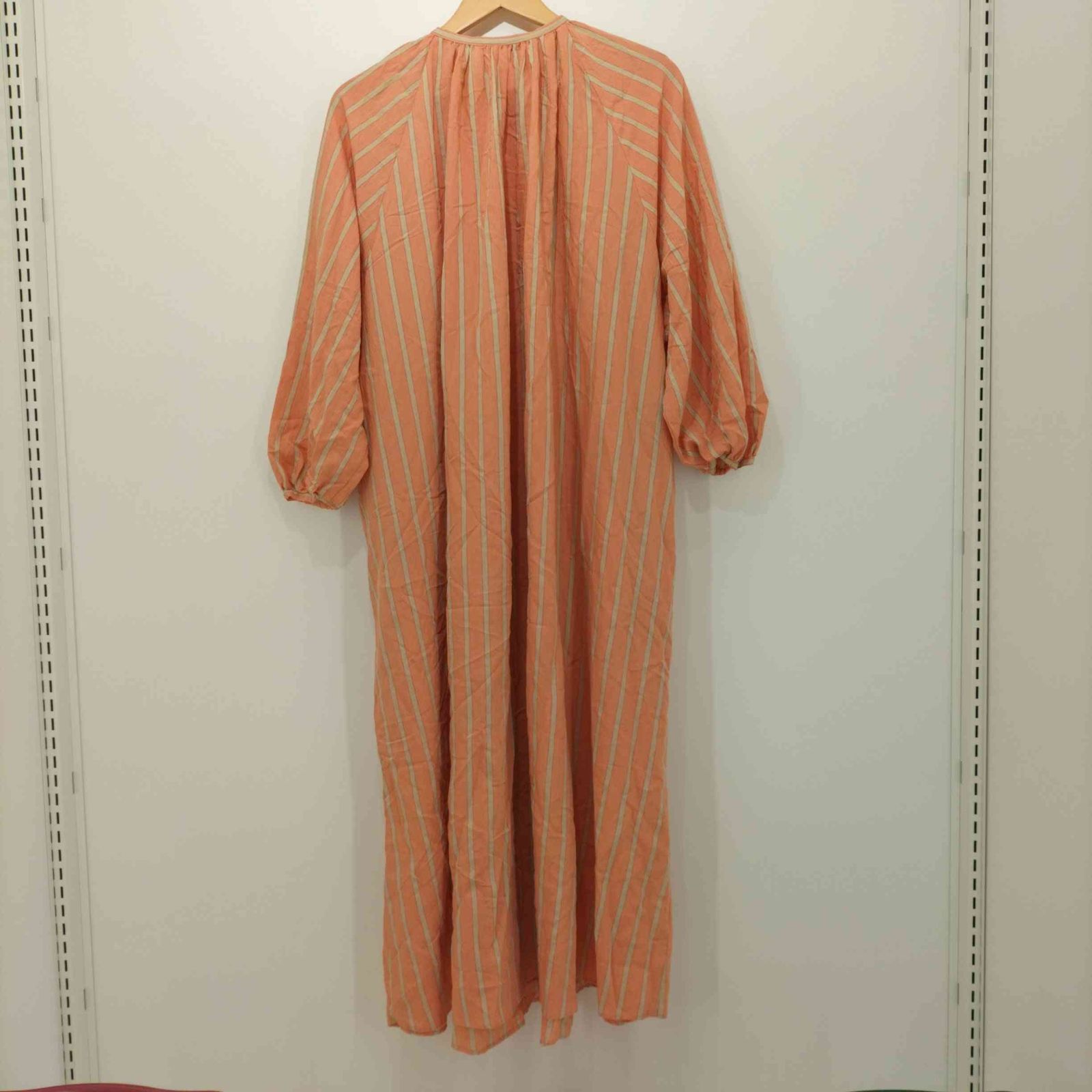 美品♡カレンソロジー　ストライプギャザーワンピース　ロングワンピース Curensology（カレンソロジー）の「Curensology(カレンソロジー