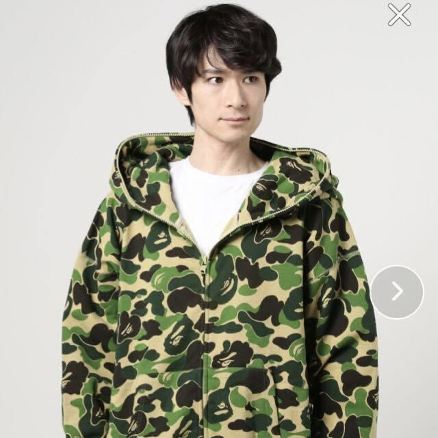 GIANT ABC CAMO FULL ZIP HOODIE Mサイズ a bathing ape BAPE エイプ