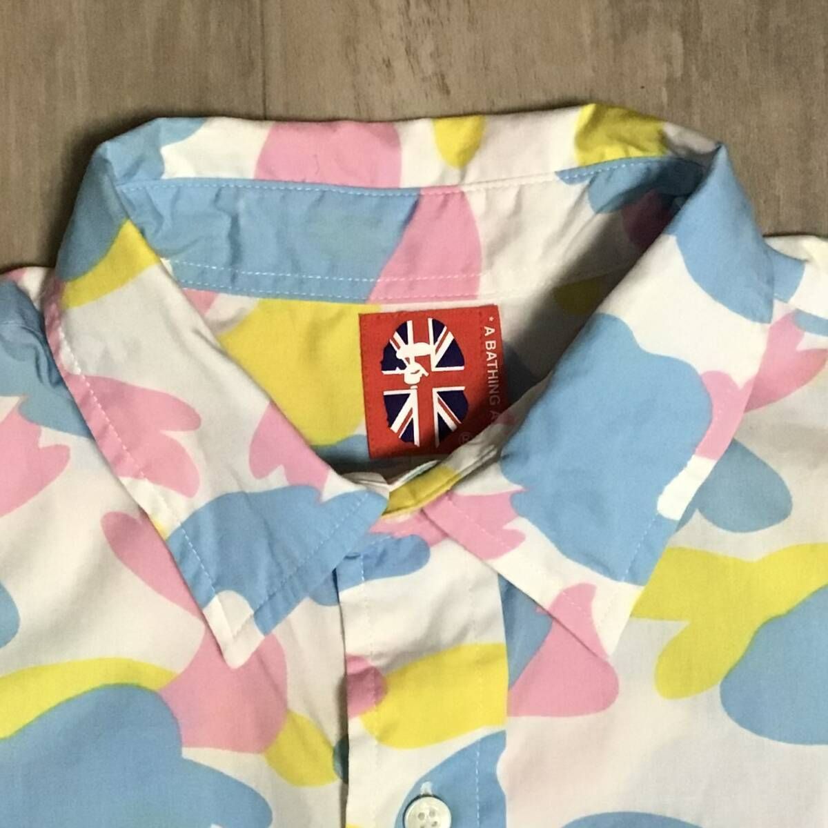 マルチカモ 半袖シャツ Sサイズ a bathing ape BAPE cotton candy camo