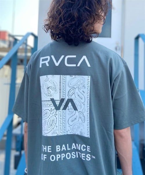 RVCA ルーカ BANDANA BD041-223 メンズ 半袖 Tシャツ バックプリント