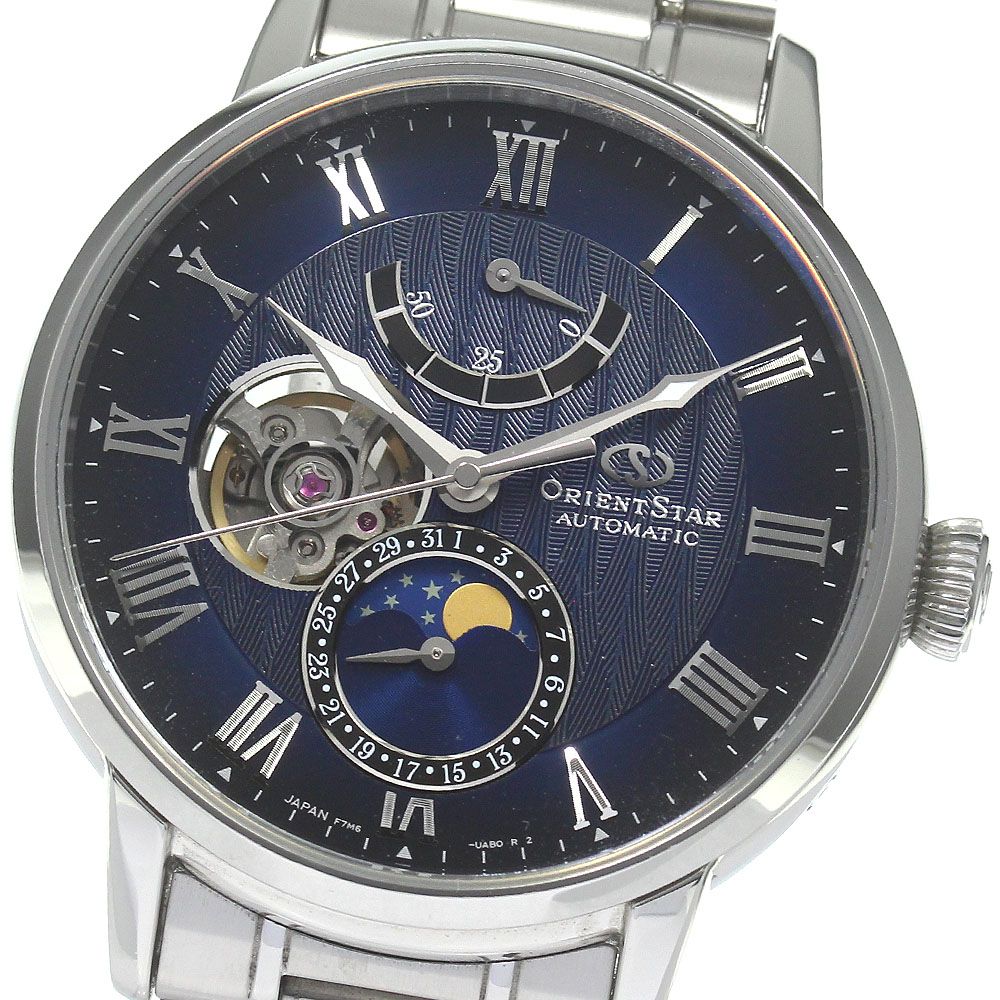 オリエント ORIENT RK-AY0103L/F7M6-UAB0 オリエントスター メカニカル ムーンフェイズ 自動巻き メンズ良品_824134