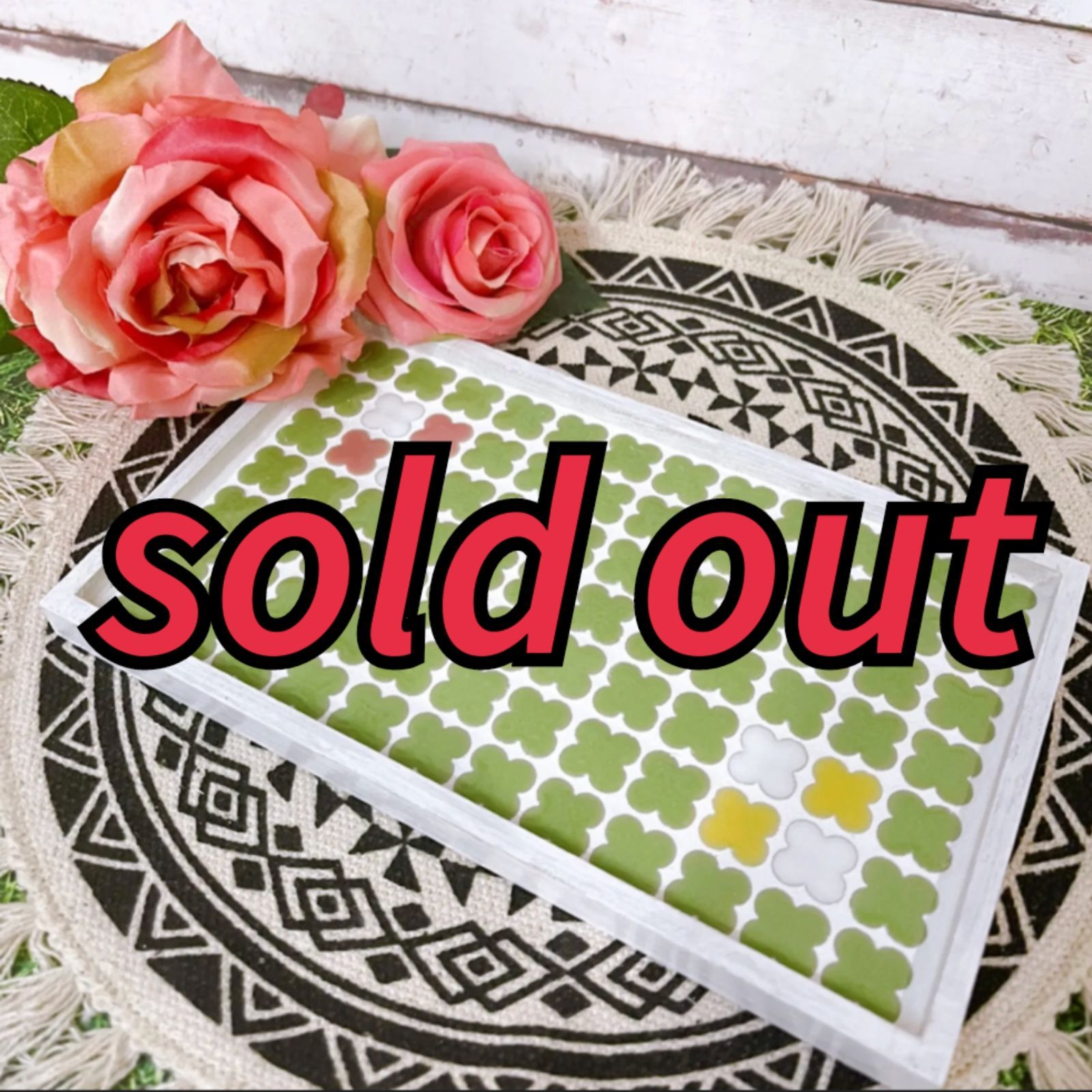 Flower_rabbit　カフェトレー　ハンドメイド Flower_rabbit様専用 カフェトレー ハンドメイド Flower_rabbit様専用