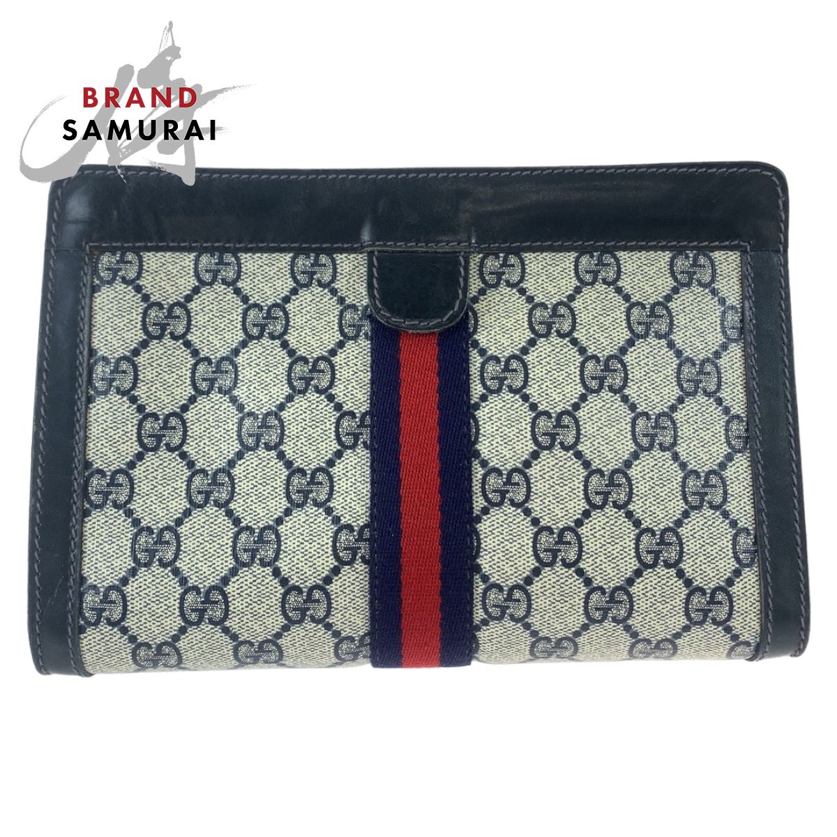 GUCCI グッチ シェリーライン オールドグッチ ネイビー グレー