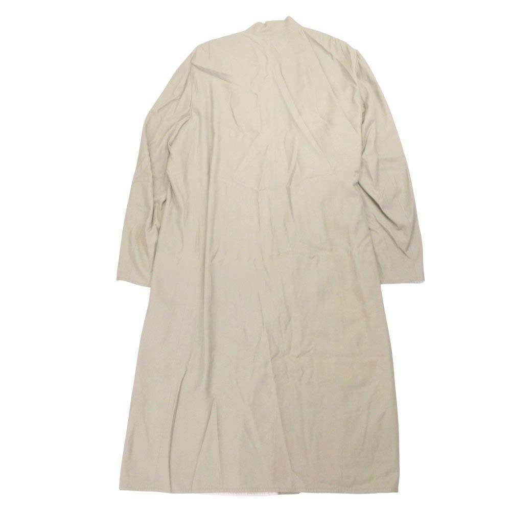 アクティブな ♥ 22aw CINOH チノ カシュクール ガウンコート 羽織 ノーカラーコート ジャケット ブルゾン アウター 46 カーキ メンズ 古着