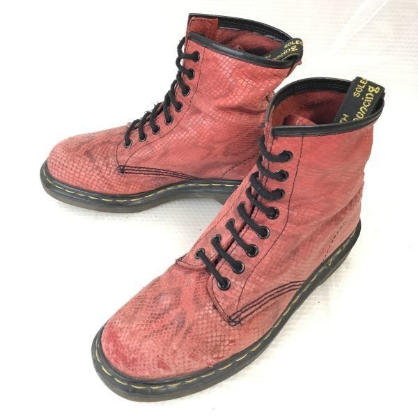 80s-90s/イングランド製☆ドクターマーチン/Dr.Martens【24.0-25.0/赤