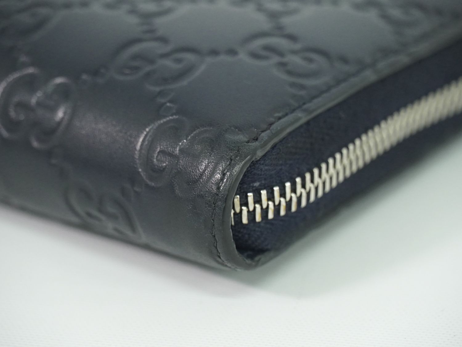 本物 グッチ GUCCI ドリアン グッチシマ レザー ラウンドファスナー 長  