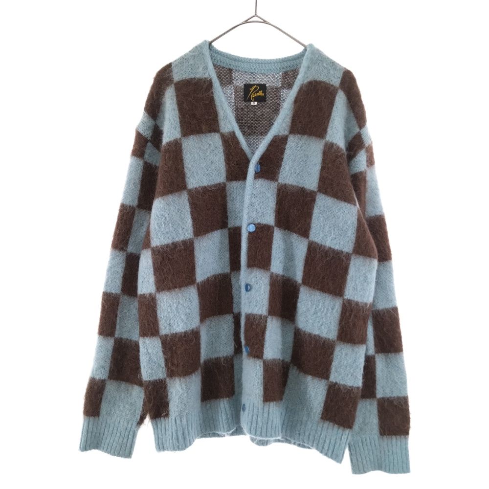 needles/ニードルス FK231 Mohair Cardigan-Checkered モヘア カーディガン【007】