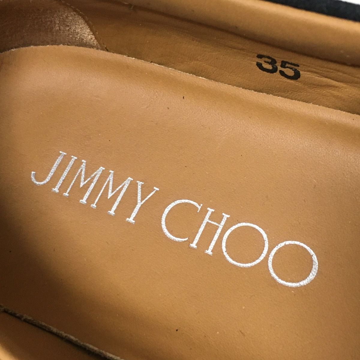 JIMMY CHOO(ジミーチュウ) シューズ 35 レディース - 黒 スエード