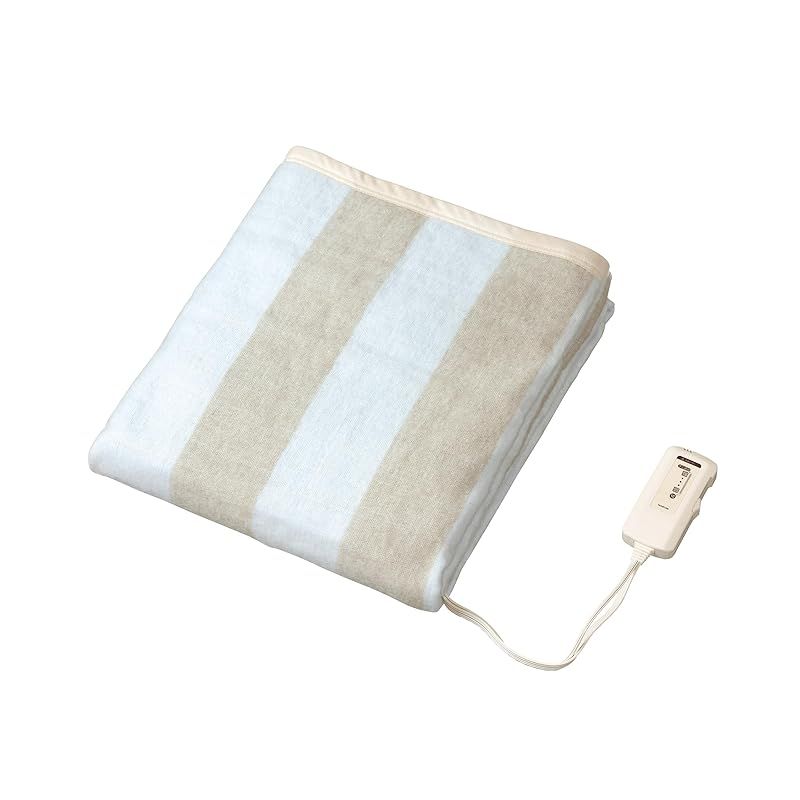 コイズミ 電気毛布 掛敷毛布 電磁波カット 丸洗い可 188×120cm KDK-75236D
