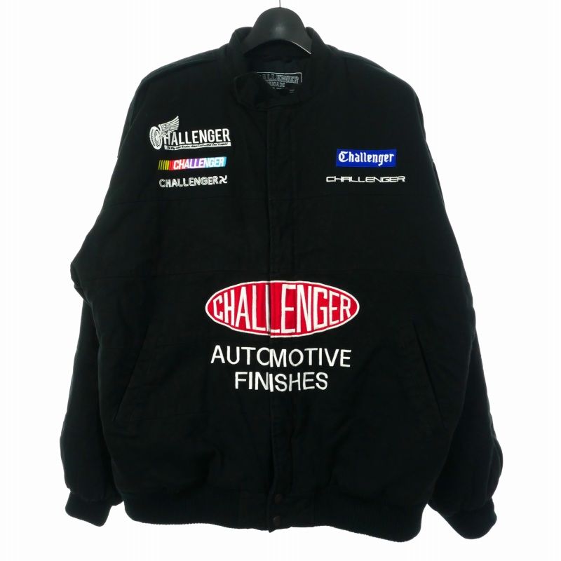 チャレンジャー CHALLENGER NATIONAL RACING JACKET 刺繍 M ブラック 黒 CLG-JK 022-014
