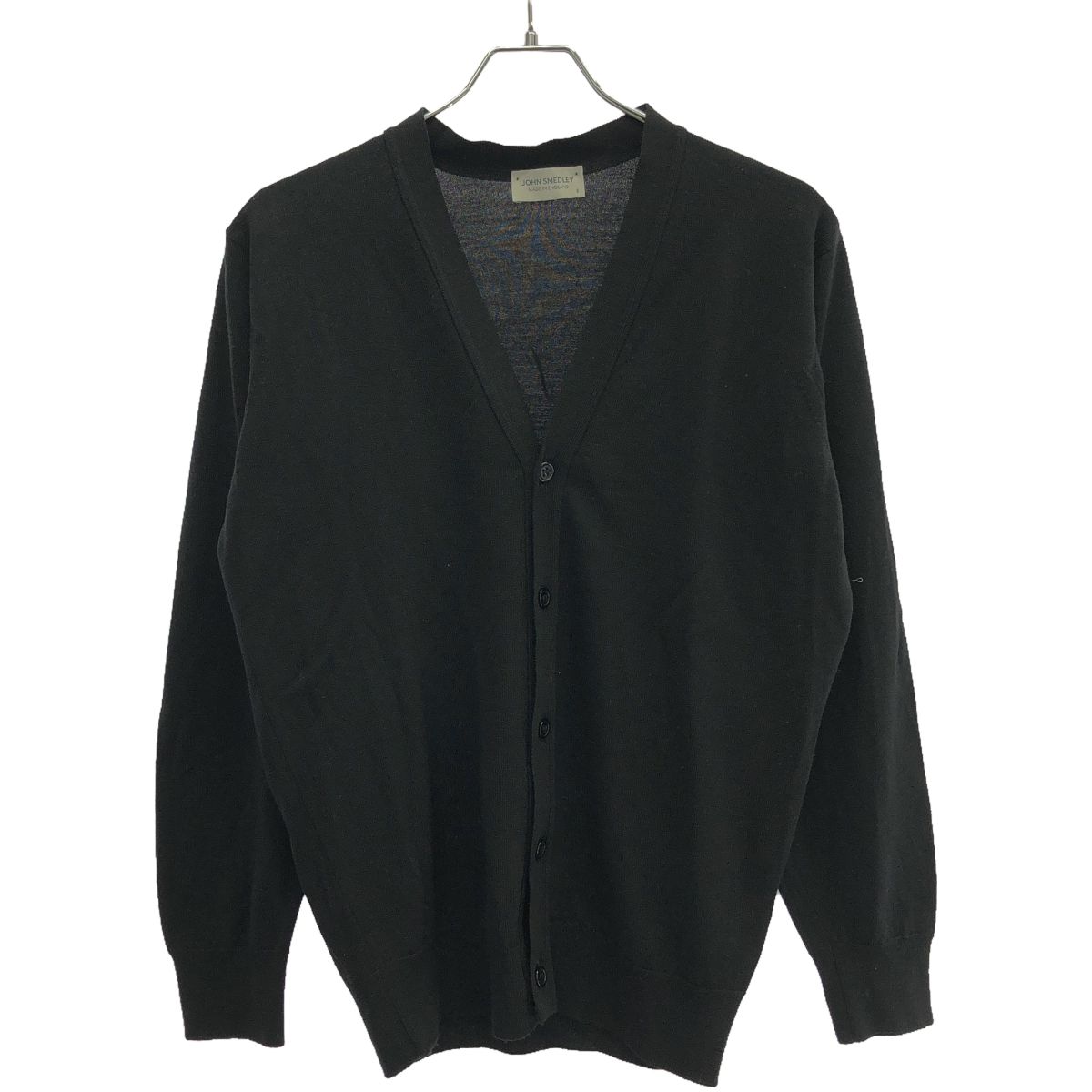 JOHN SMEDLEY ジョンスメドレー ウールニットカーディガン ブラック S 