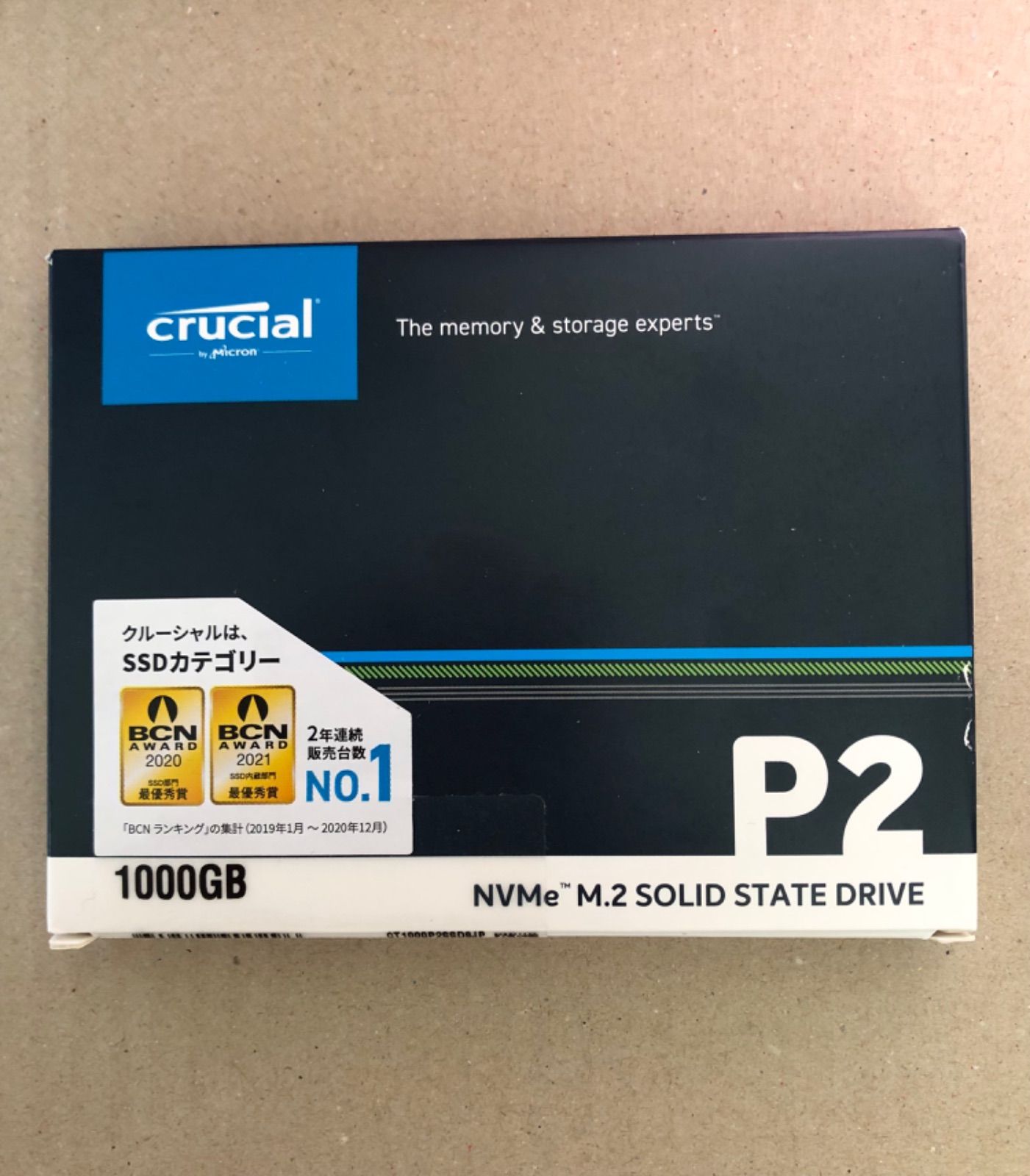 Crucial M.2 2280 NVMe PCIe SSD P2 1.0TB - mj(エムジェイ)shop