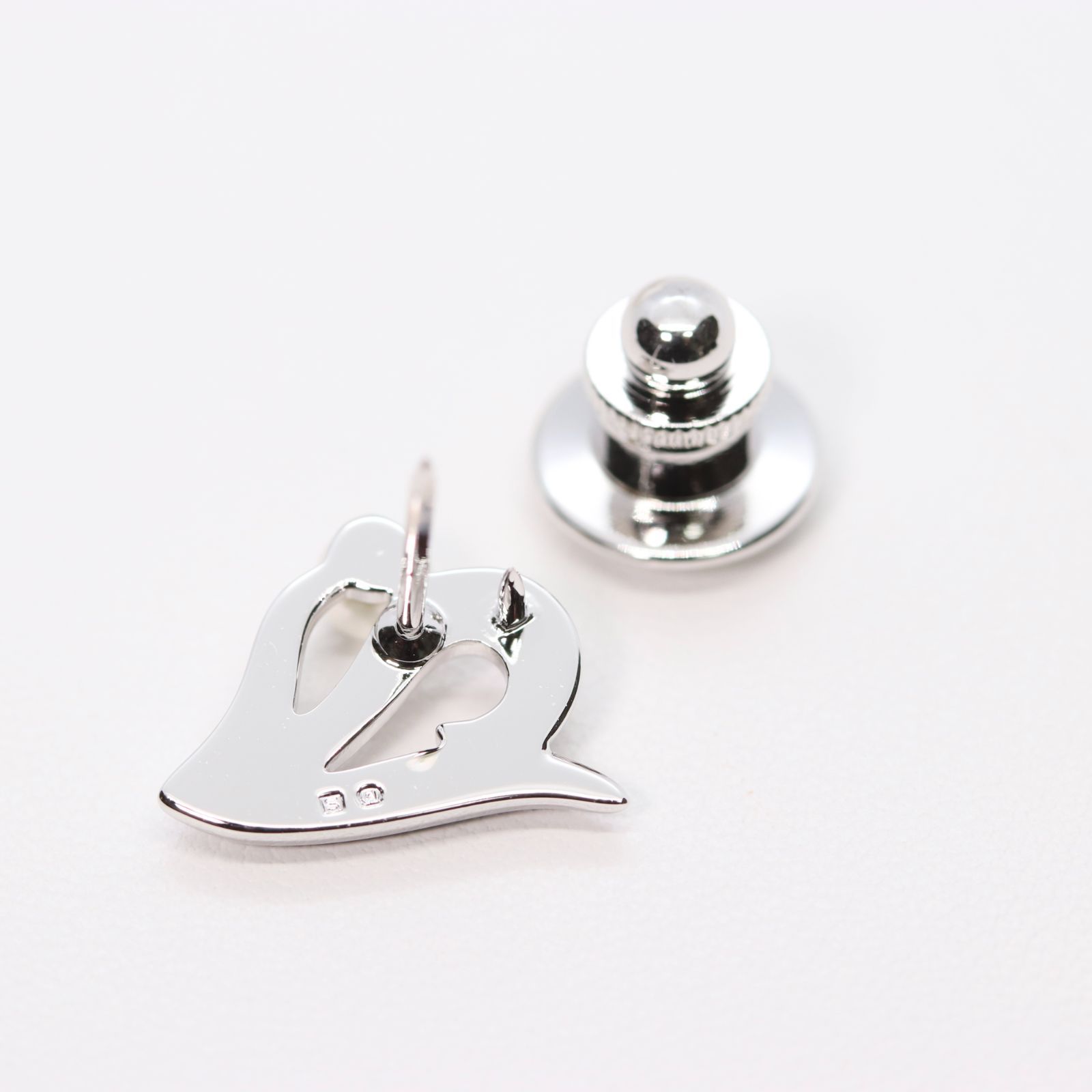 ミキモトのパール　ピンブローチ シルバー製 MIKIMOTO - 希少 美品 ミキモト シルバー パール リーフ ピン