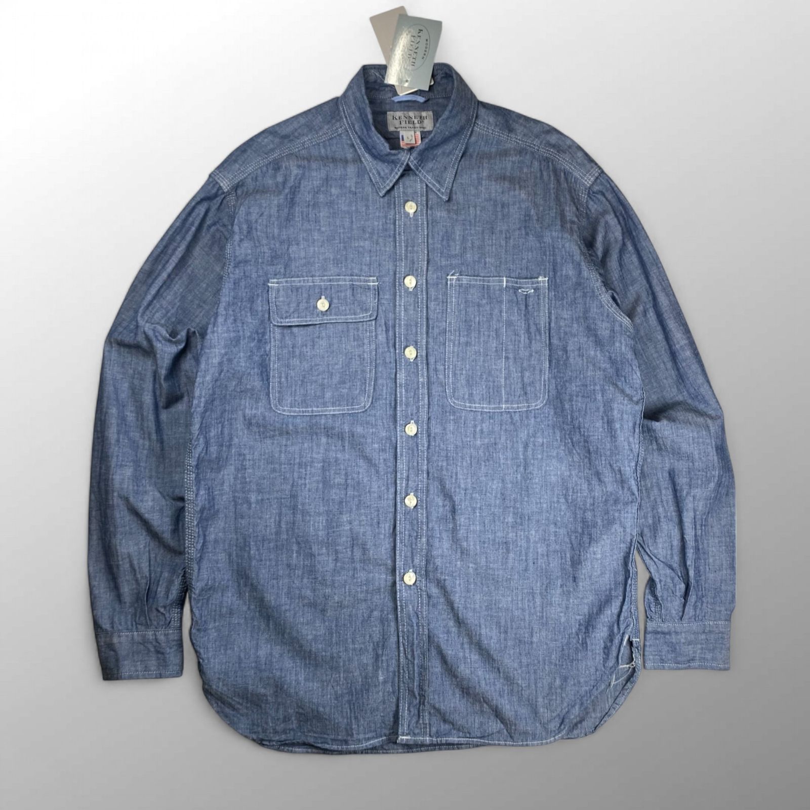 極美品・タグ付】 KENNETH FIELD ケネスフィールド / CIGAR SHIRT 