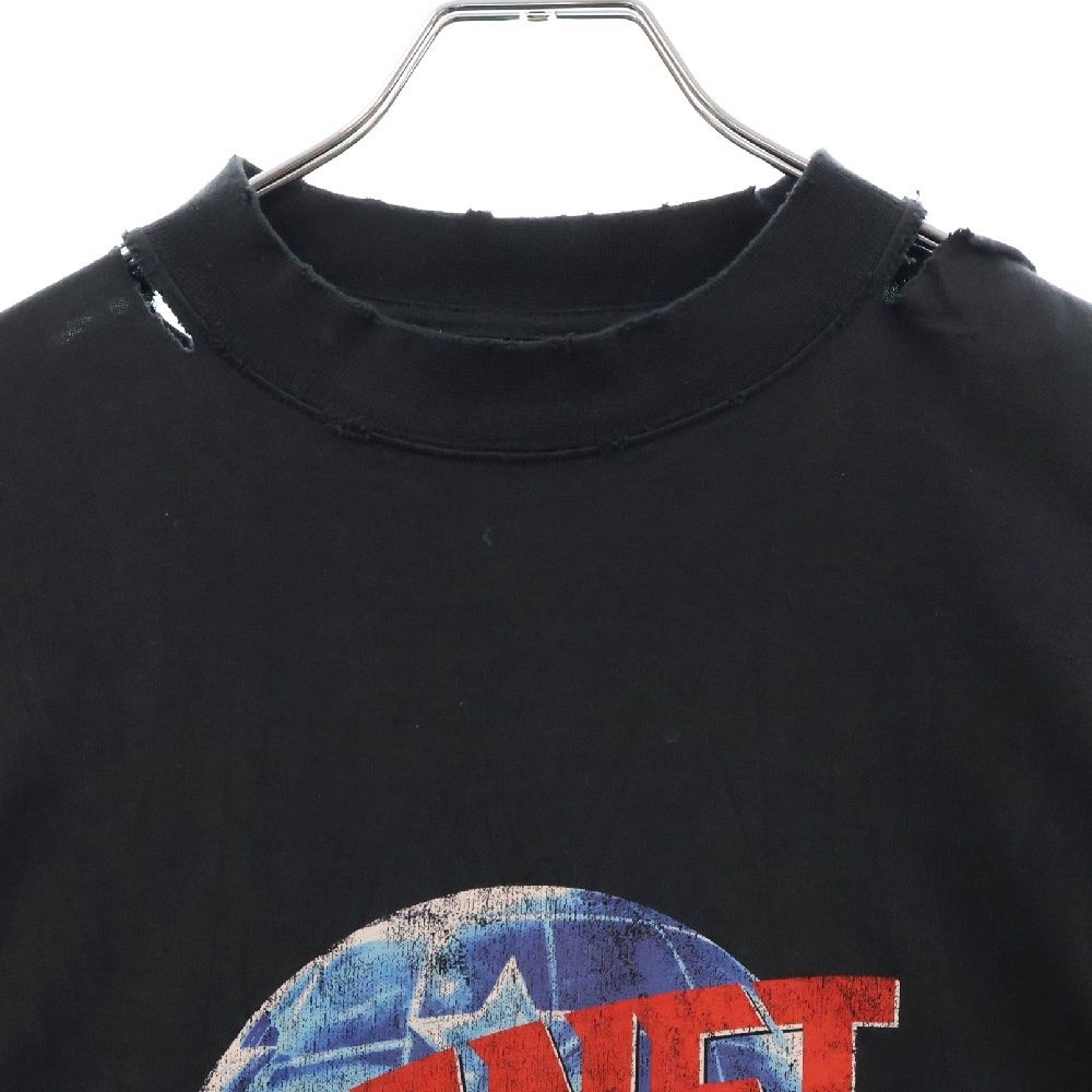 BALENCIAGA PRANET EARTH ダメージ加工 Tシャツ BALENCIAGA PRANET EARTH ダメージ加工 Tシャツ - メルカリ