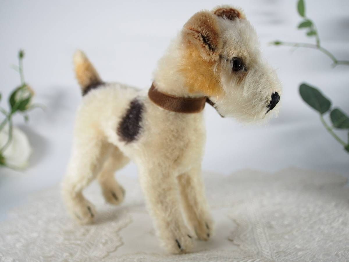 シュタイフ★Foxy Foxterrier 17cm★フォックステリアフォクシー フォックステリアのフォクシー | ドイツ最高級テディベアの