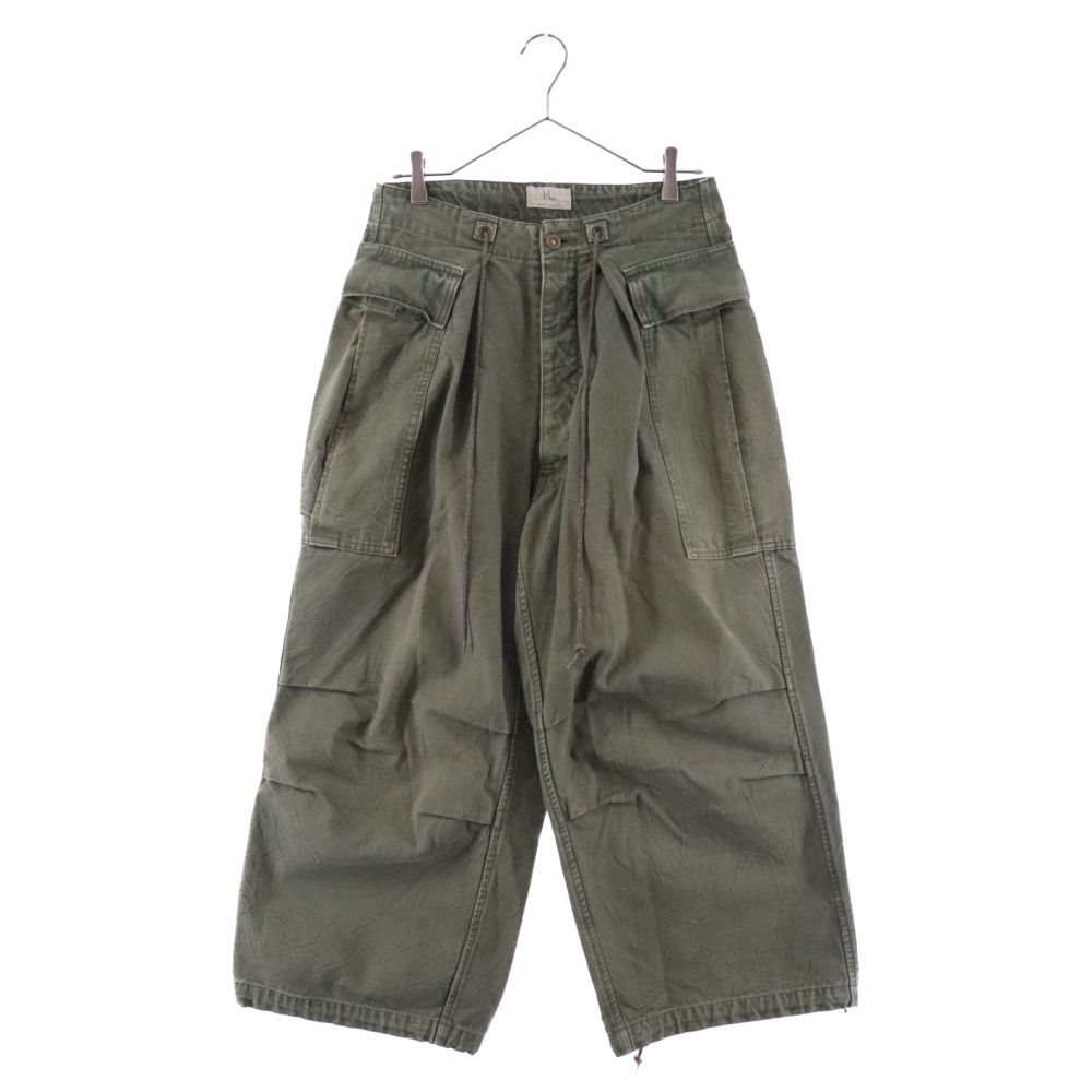 HERILL (ヘリル) 20AW Duck Cargo Pants ダックカーゴパンツ カーキ 