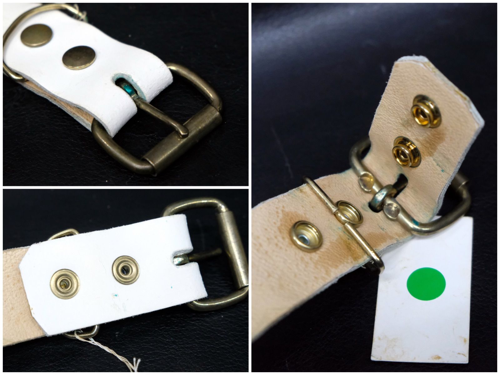 未使用 WENDY'S of LONDON 3連ヘキサゴンスタッズベルト Lサイズ/84