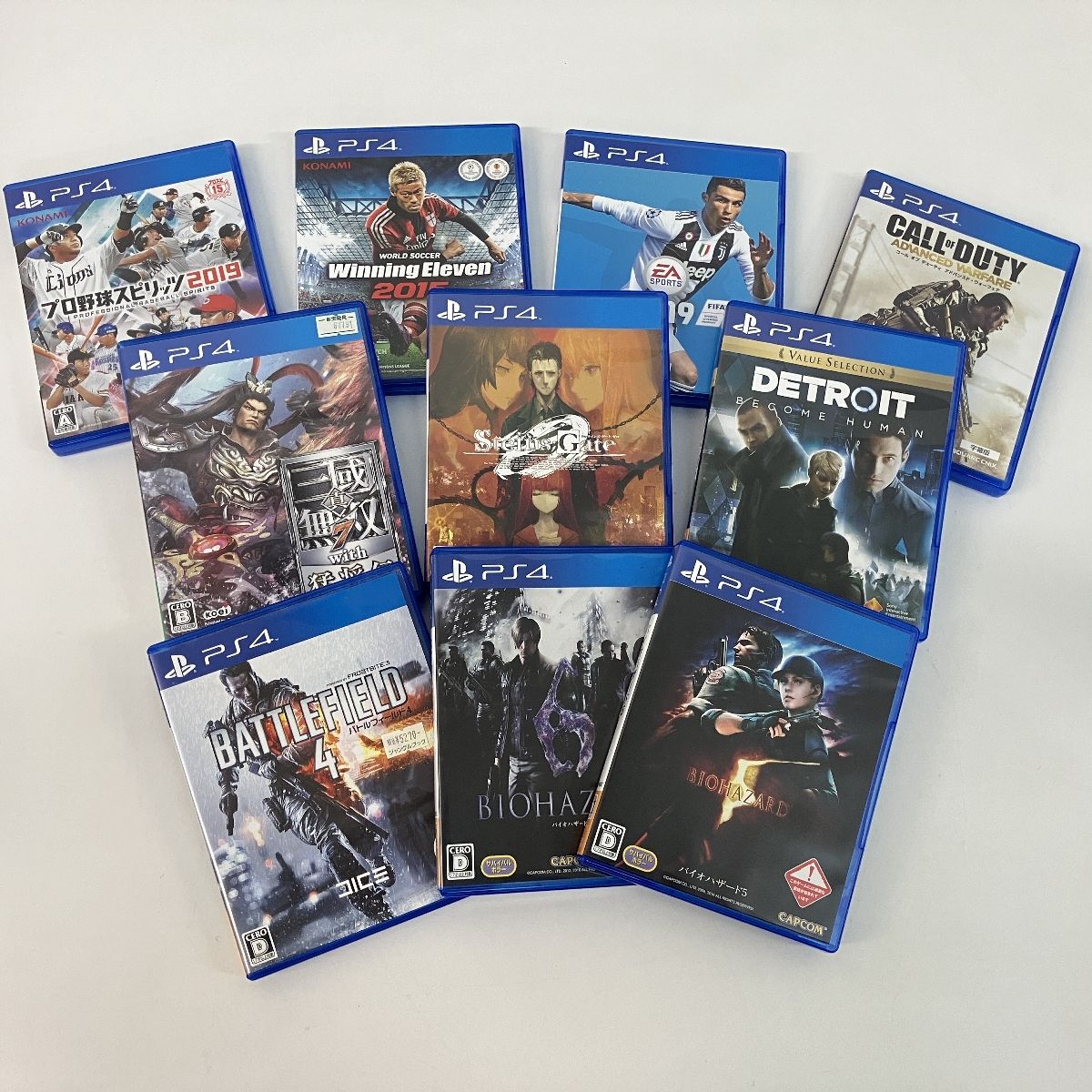 PlayStation BIOHAZARD バイオハザード COD 三國無双 プロスピ ウイレレ 等 ソフト 10点 まとめ PS4 プレステ ゲーム  中古 Z9721011 - メルカリ