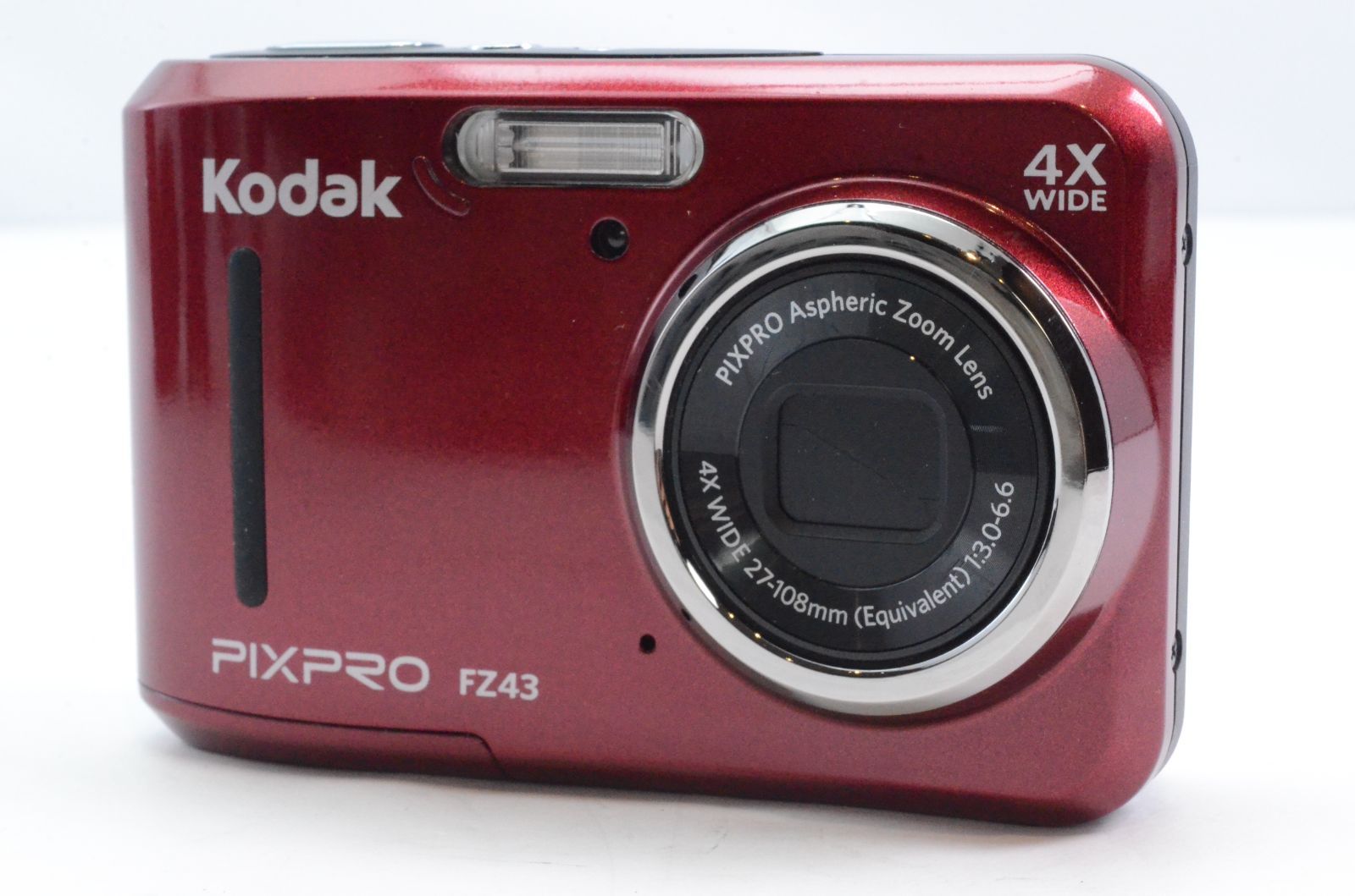 Kodak コダック PIXPRO FZ43 レッド 単3電池式 FZ43 コンパクトデジタルカメラ PIXPRO レッド｜の通販は